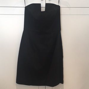 Trina Turk black strapless mini dress